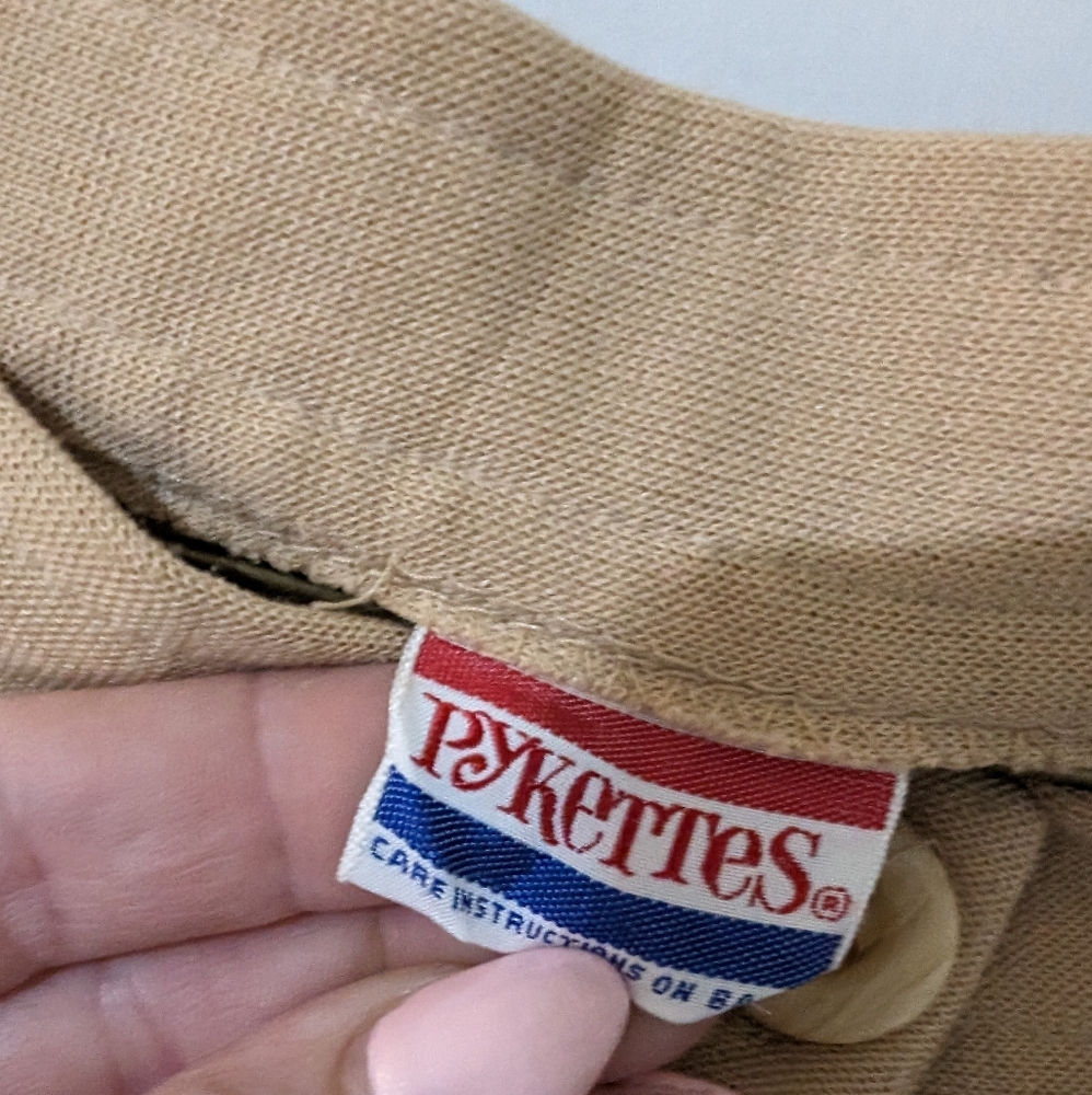 Vintage 70s Pykettes Button Front A-Line Midi Ski… - image 2